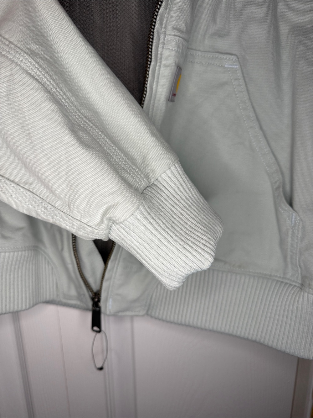 Carhartt Pale Mint Front-Zip Work Jacket - Picture 6 of 8